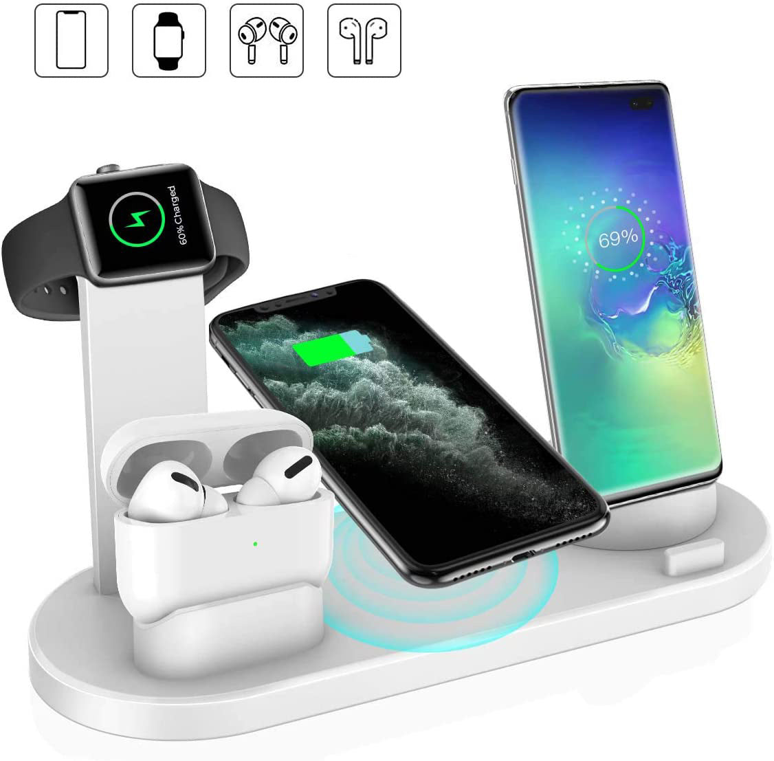 4-in-1 Wireless Charger Station